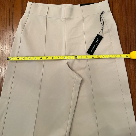JNY Jones New York Light Tan Crop Wide Leg Pants - Size L - Picture 8 of 10
